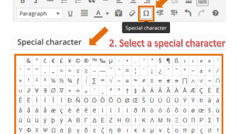 Special Character tool