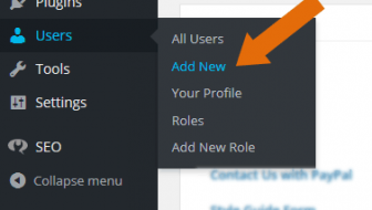 Add new user to WordPress