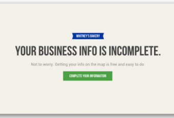 Incomplete business listing