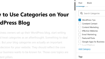 How to Use Categories on Your WordPress Blog