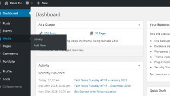 Media Menu WordPress