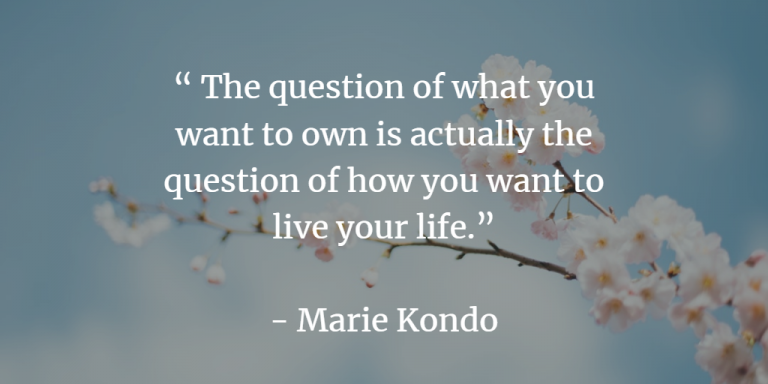 Marie Kondo quote
