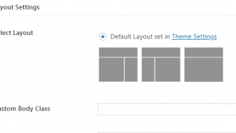 Layout Settings Metabox