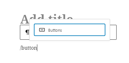Button Block Shortcut