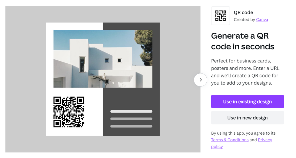 QR Code Created by Canva